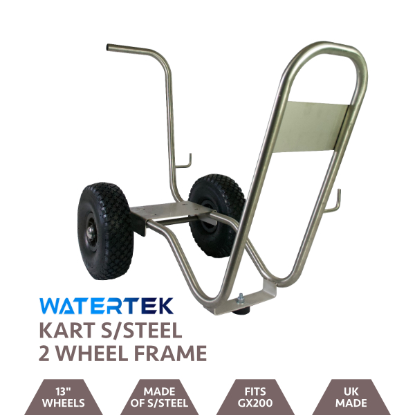 Stainless Steel Two Wheeled Cart Frame
